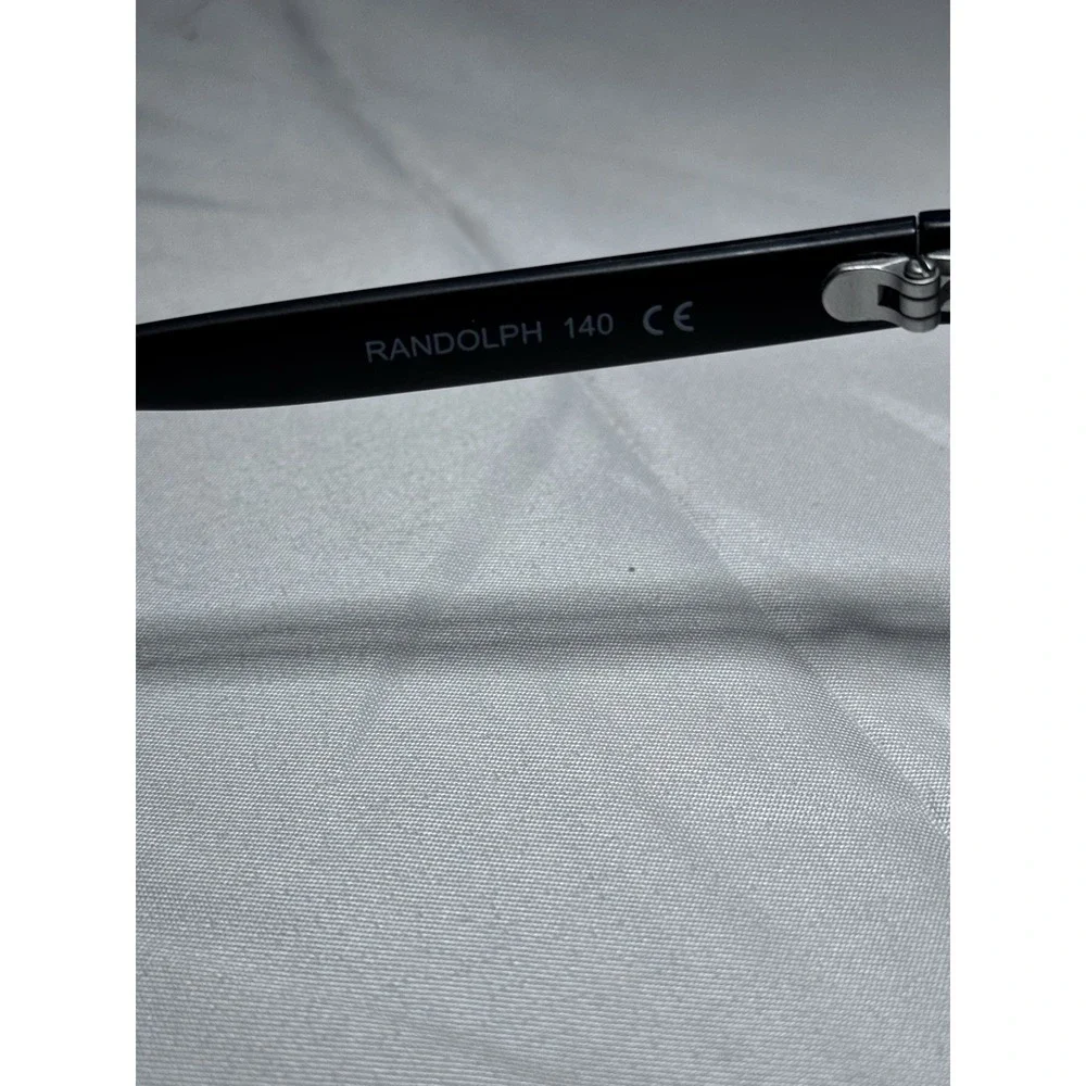 Randolph Neptune Eyeglasses Frame Women's Black Full Rim‎ Rectangular 55-16-140